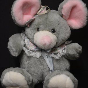 VTG Commonwealth Gray Mouse Plush Stuffed Animal